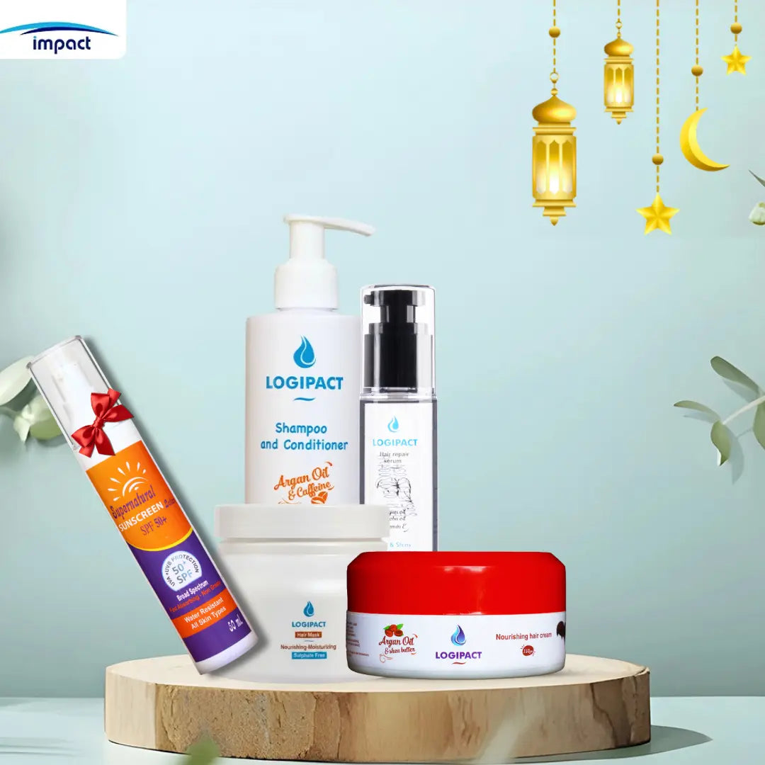 باقة رمضان للعناية بالشعر وحمايته من الجفاف والتقصف