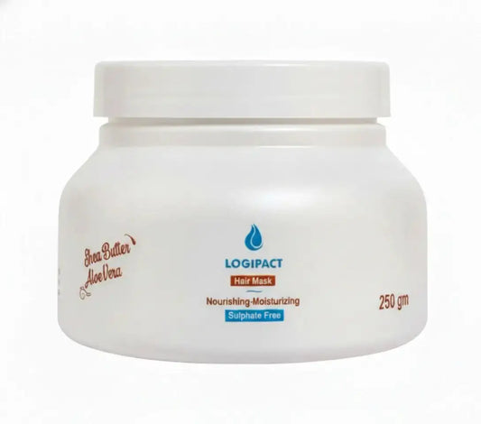 Logipact hair mask with argan and jojoba oils soften  dry & damaged hair